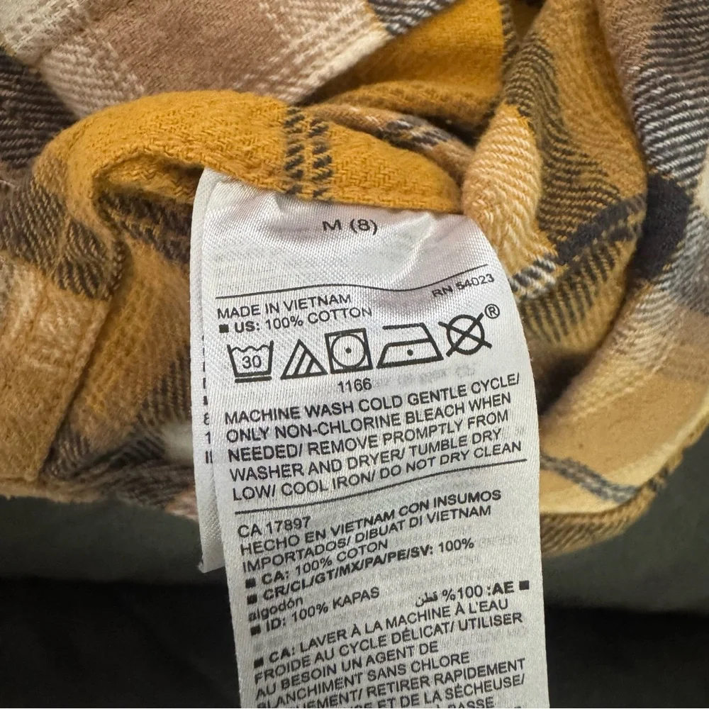 Old Navy Boys Flannel Shirt Bundle Size‎ M 8 Green And Yellow
